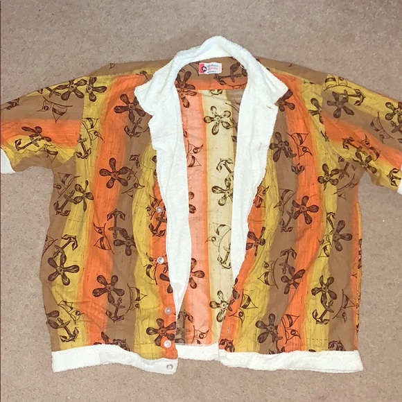 Sherpa lined short sleeve button down - Picture 1 of 2